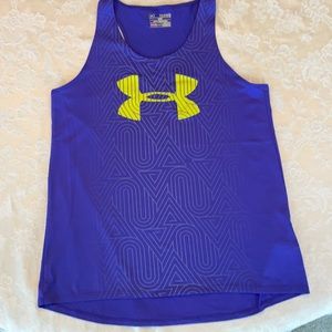 Under Armour tank Loose HeatGear Size YXL purple